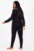Thumbnail for your product : Nasty Gal Womens Plus Size Knit jumper and Jogger Set