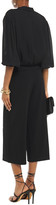 Thumbnail for your product : Alice + Olivia Celia Cropped Wrap-effect Silk Crepe De Chine Top