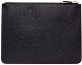 Thumbnail for your product : Givenchy Black Large Embossed Zip Pouch