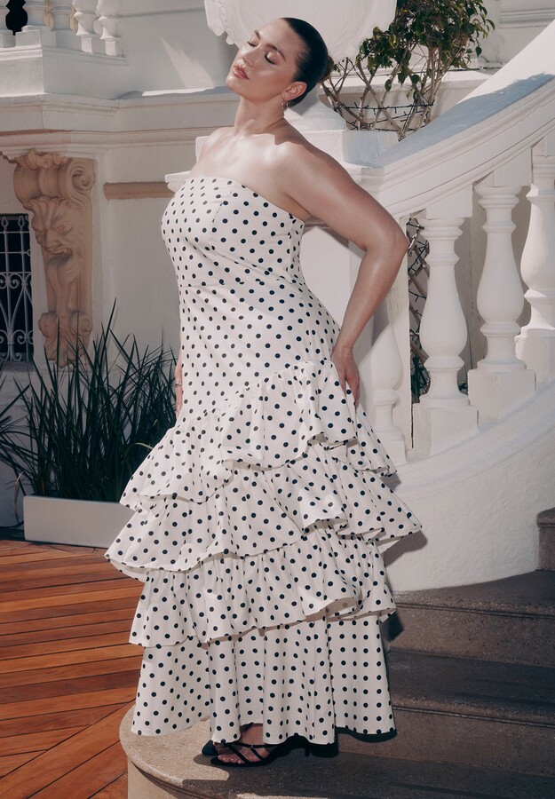 Ruffle Dot Gown