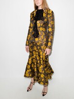 Thumbnail for your product : yuhan wang Azelea floral jacquard blazer