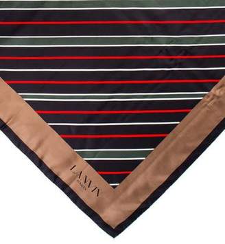 Lanvin Striped Silk Scarf