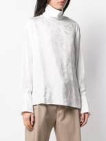 Thumbnail for your product : Chloé funnel neck floral-print sweater