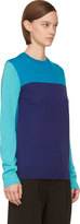 Thumbnail for your product : Richard Nicoll Navy Colorblocked Sweater