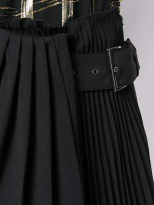 Alberta Ferretti pleated detail skirt