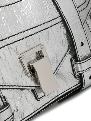 Proenza Schouler tiny PS1+ metallic-effect satchel bag