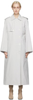 Thumbnail for your product : Arch The Grey Cotton Trench Coat