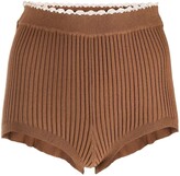 Thumbnail for your product : Sandro High Waist Knitted Shorts