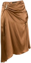 Thumbnail for your product : Versace Embellished Draped Mid-Length Skirt
