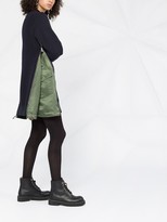 Thumbnail for your product : Sacai Gusset-Detail Sweatshirt Dress