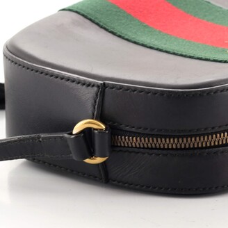 Gucci Bee Web Camera Bag Leather Black 1261501