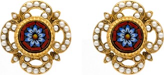 Ben-Amun 24k Gold-Plated Clip-On Earrings with Pearls