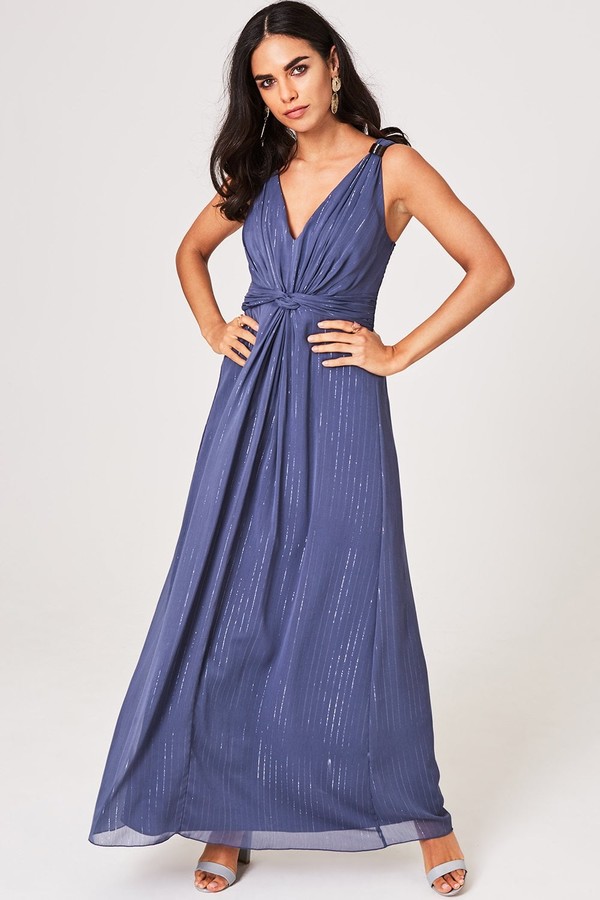 little mistress lavender grey embellished maxi dress