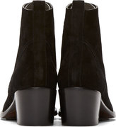 Thumbnail for your product : CNC Costume National Black Suede Lace-Up Crosta Boots