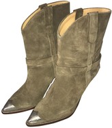 isabel marant lamsy suede ankle boots