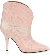 Thumbnail for your product : Paris Texas Iridescent Croc-Embossed Leather Ankle Boots