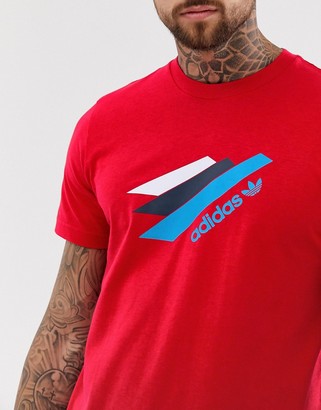 adidas Palemston t-shirt in red