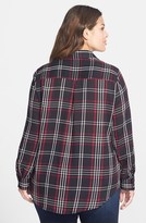 Thumbnail for your product : Foxcroft Tartan Plaid Shaped Shirt (Plus Size)