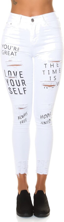 Pantaloni Treggings Decorati Pantaloni Donna Look Pelle Koucla - Con Dettagli In Pizzo E Fiocchi, Taglio Skinny, Confortevoli Ed Eleganti Pantaloni Pelle Donna - Foto 7