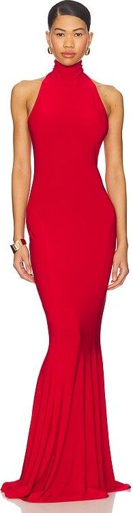 Norma Kamali x REVOLVE Halter Turtle Fishtail Gown