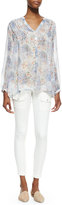 Thumbnail for your product : Joie Martine C Floral-Print Long-Sleeve Blouse
