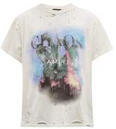Thumbnail for your product : Amiri City Dragon Cotton T-shirt - Mens - White Multi