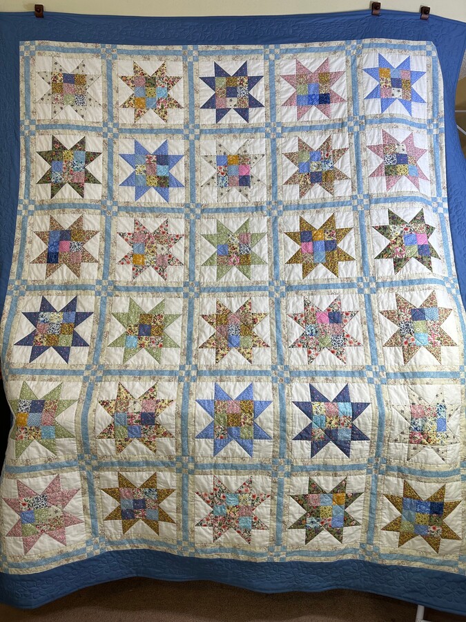 Etsy Homemade Patchwork Stars Queen