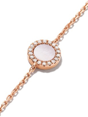 As 29 18kt rose gold Miami round pearl and diamond bracelet