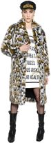 Thumbnail for your product : Moschino Leopard Faux Fur Coat
