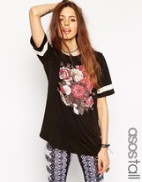 Thumbnail for your product : ASOS TALL T-Shirt with Floral Print