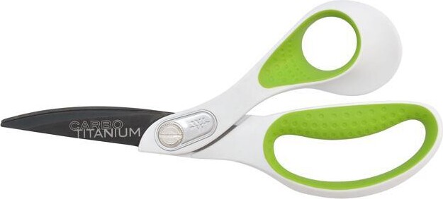 Acme United Westcott Carbo Titanium Bonded Scissors 8' Long Straight Handle White/Green