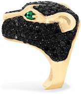 Thumbnail for your product : Effy Jewelry Effy Limited Edition 14K Yellow Gold Black Diamond & Emerald Ring, 4.89 TCW
