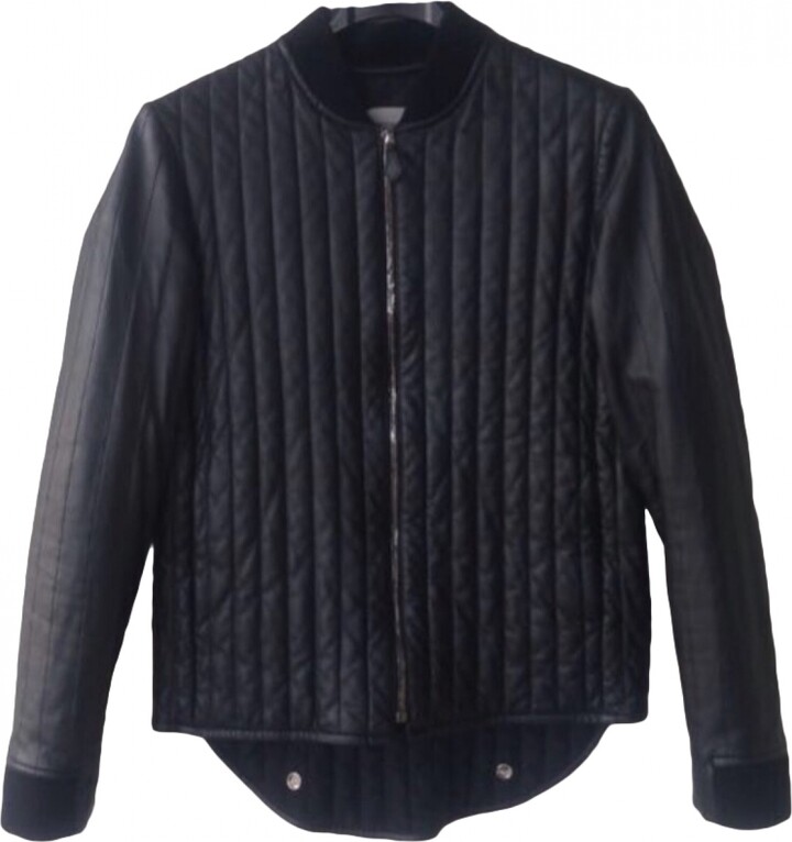 Hermes Leather biker jacket ShopStyle
