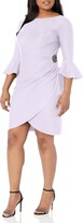 Thumbnail for your product : Alex Evenings Women's Slimming Short Dress with Bell Sleeves (Petite and Regular)