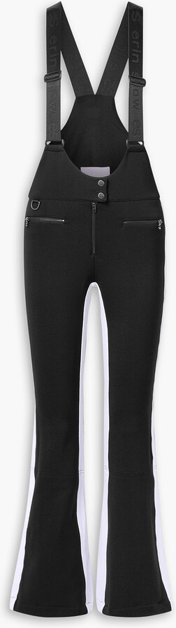 Erin Snow Kris striped bootcut ski salopettes