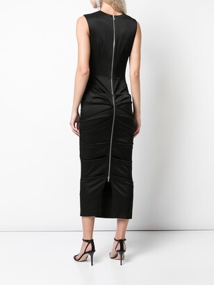 Alex Perry Fitted Ruched Dress