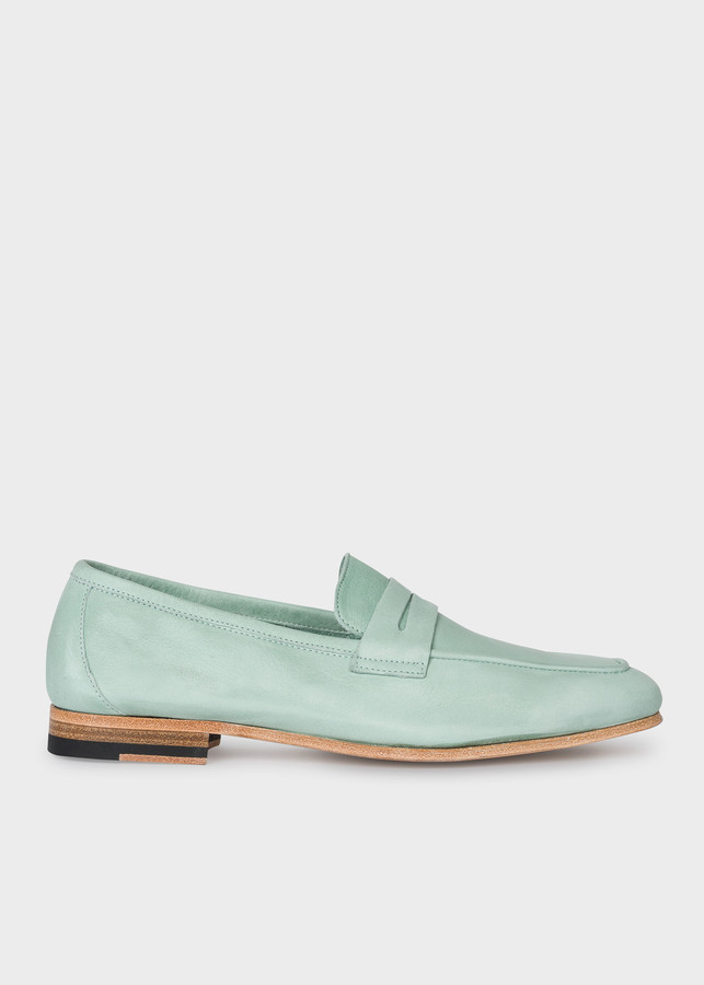 paul smith glynn suede penny loafers
