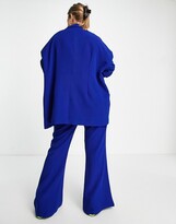 Thumbnail for your product : Extro & Vert Plus flare leg pants in cobalt blue