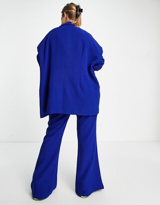 Extro & Vert Plus flare leg pants in cobalt blue