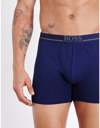 HUGO BOSS Logo stretch-cotton trunks