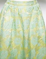 Thumbnail for your product : ASOS Premium Prom Midi Skirt In Floral Jacquard