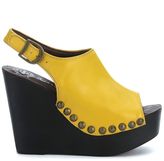 Thumbnail for your product : Jeffrey Campbell Snick Wedge Yellow Leather Sandal