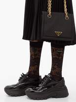 Thumbnail for your product : Prada Logo-intarsia Lace Socks - Womens - Black