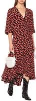 Thumbnail for your product : Ganni Printed crepe wrap dress