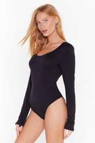 Thumbnail for your product : Nasty Gal Womens Sticking to the Basics Scoop Neck Bodysuit - black - XS