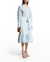 Thumbnail for your product : Kobi Halperin Maylie Tiered Floral Lace Dress
