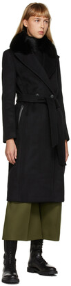 Mackage Black Fur Sienna Coat