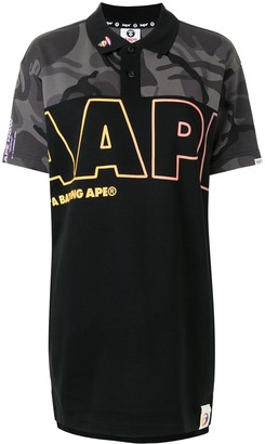 AAPE BY *A BATHING APE® Camouflage Logo-Print Polo Shirt