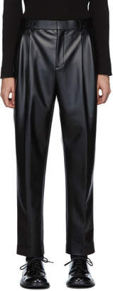 Alexander Wang Black Stretch Latex Trousers