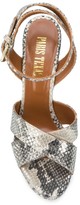 Thumbnail for your product : Paris Texas Metallic Snakeskin Effect Sandals
